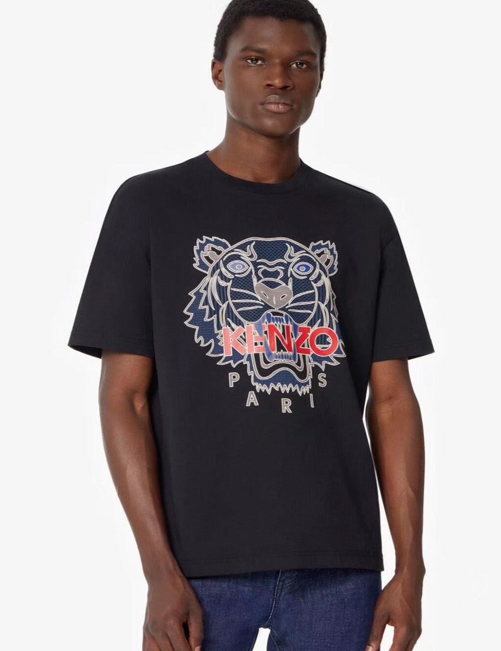 Kenzo Navy Blue Tiger Logo T-Shirt - Shop Streetwear, Sneakers, Slippers and Gifts online | Malaysia - The Factory KL