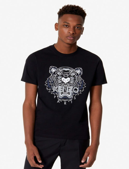 Kenzo Blue Grey Tiger Logo T-Shirt - Shop Streetwear, Sneakers, Slippers and Gifts online | Malaysia - The Factory KL
