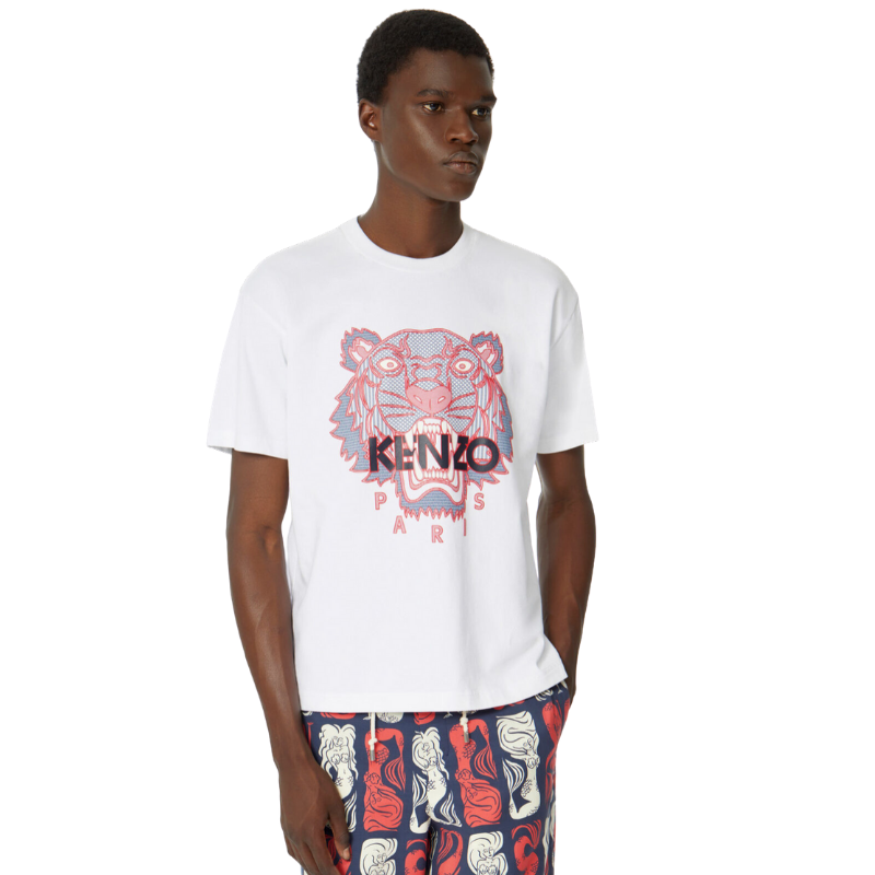 Kenzo Silicone Scuba Tiger Tee (White) - Shop Streetwear, Sneakers, Slippers and Gifts online | Malaysia - The Factory KL