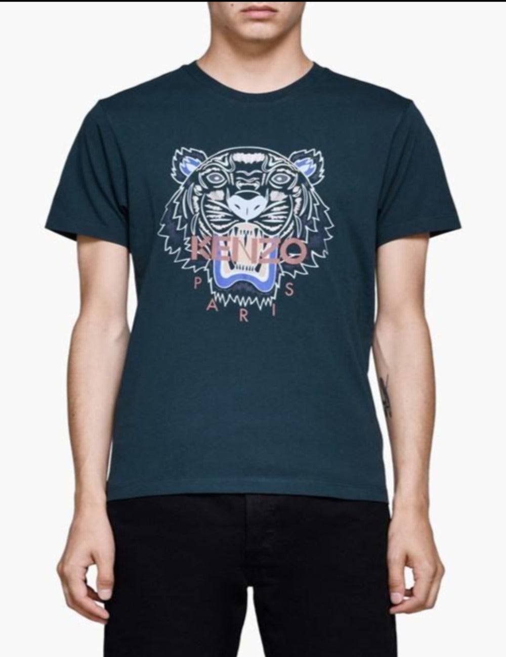 Kenzo Pine Green Tiger Logo T-Shirt - Shop Streetwear, Sneakers, Slippers and Gifts online | Malaysia - The Factory KL