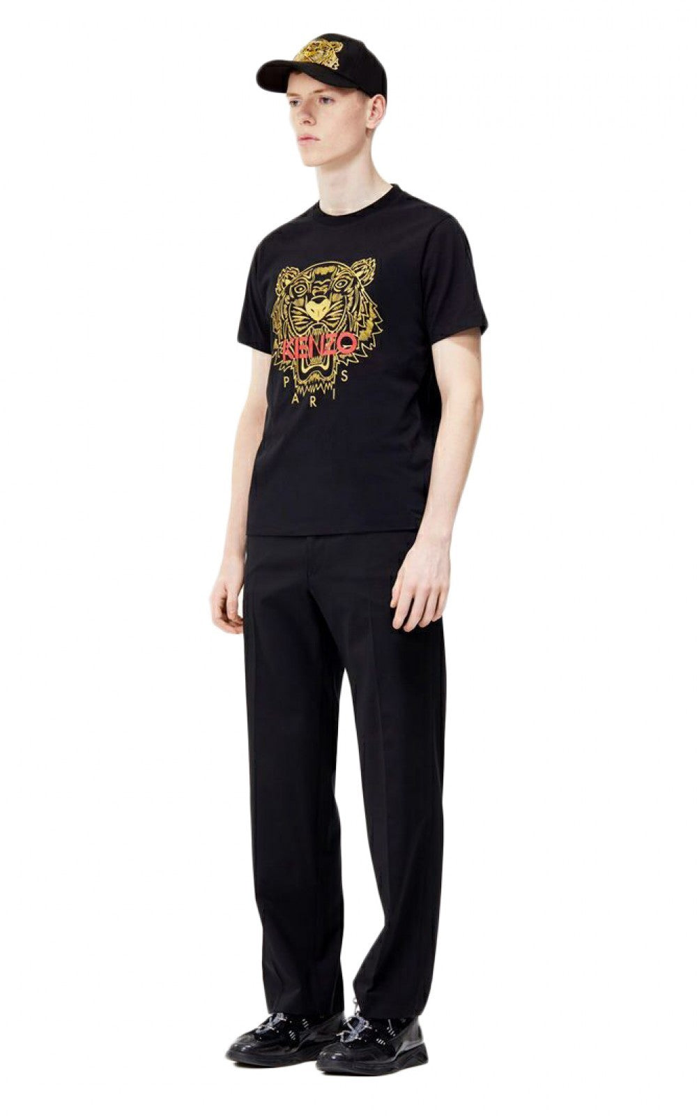Kenzo Gold Tiger Logo T-Shirt - Shop Streetwear, Sneakers, Slippers and Gifts online | Malaysia - The Factory KL