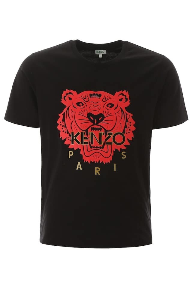 Red and black sales kenzo shirt