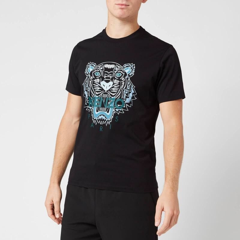 Kenzo Blue Tiger Logo T-Shirt (New Design)