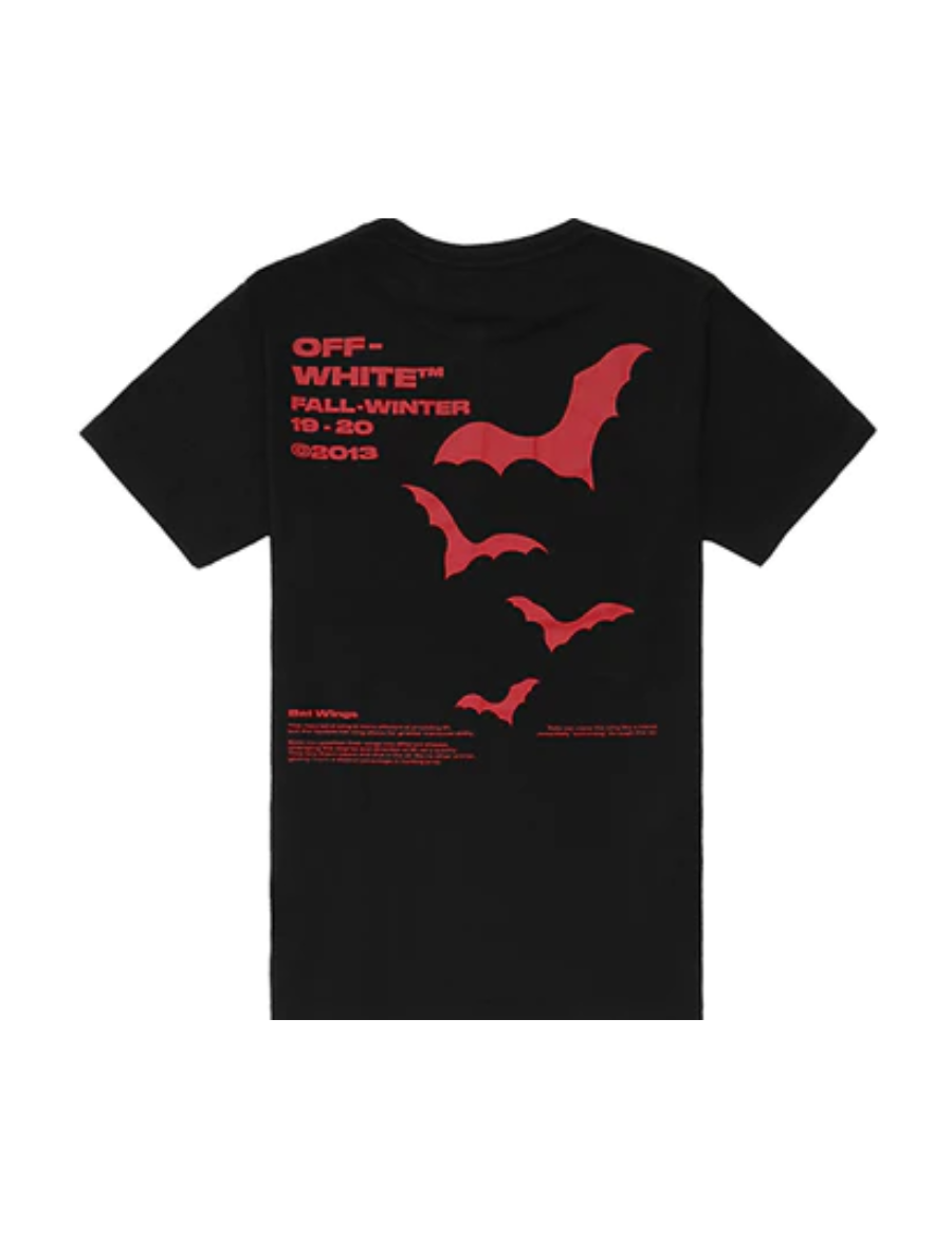 Off-White 19 SS Black Red Bat T-Shirt
