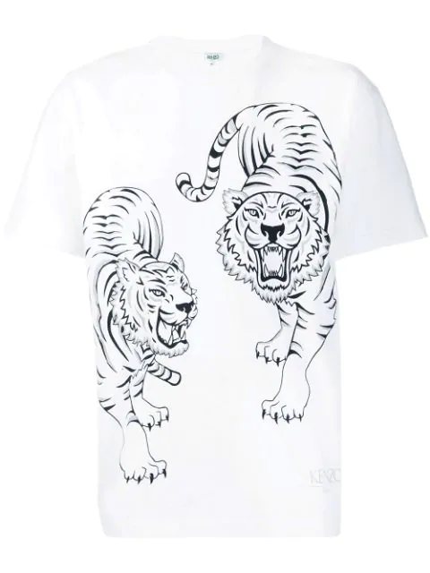 Kenzo Black Double Tiger Logo T-Shirt - Shop Streetwear, Sneakers, Slippers and Gifts online | Malaysia - The Factory KL