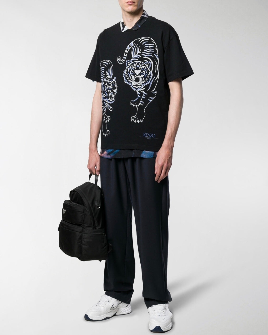 Kenzo Blue Double Tiger Logo T-Shirt - Shop Streetwear, Sneakers, Slippers and Gifts online | Malaysia - The Factory KL