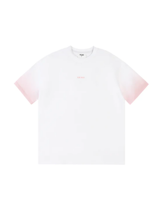 Team Wang Pink Gradient Sleeve Design White T-Shirt