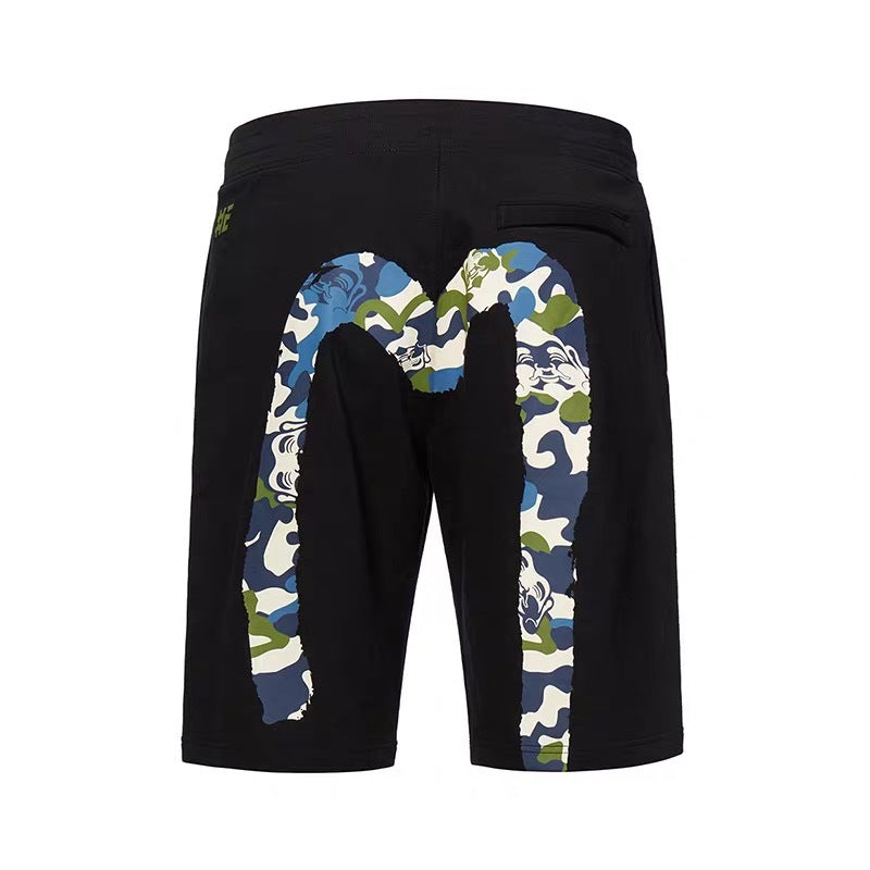 Evisu Allover Godhead Camouflage Daicock Printed Shorts - Shop Streetwear, Sneakers, Slippers and Gifts online | Malaysia - The Factory KL