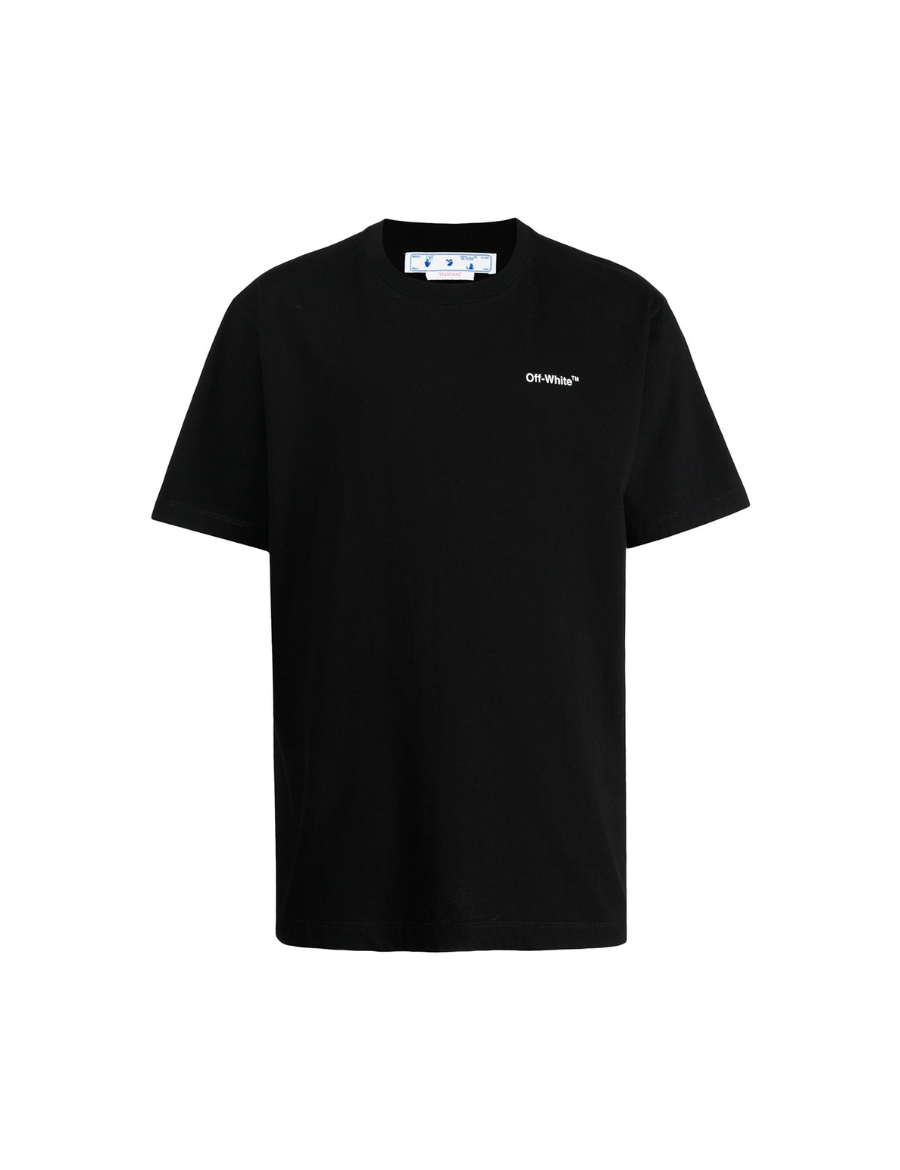 Off-White Wave Diag Printed T-shirt (Black) – The Factory KL