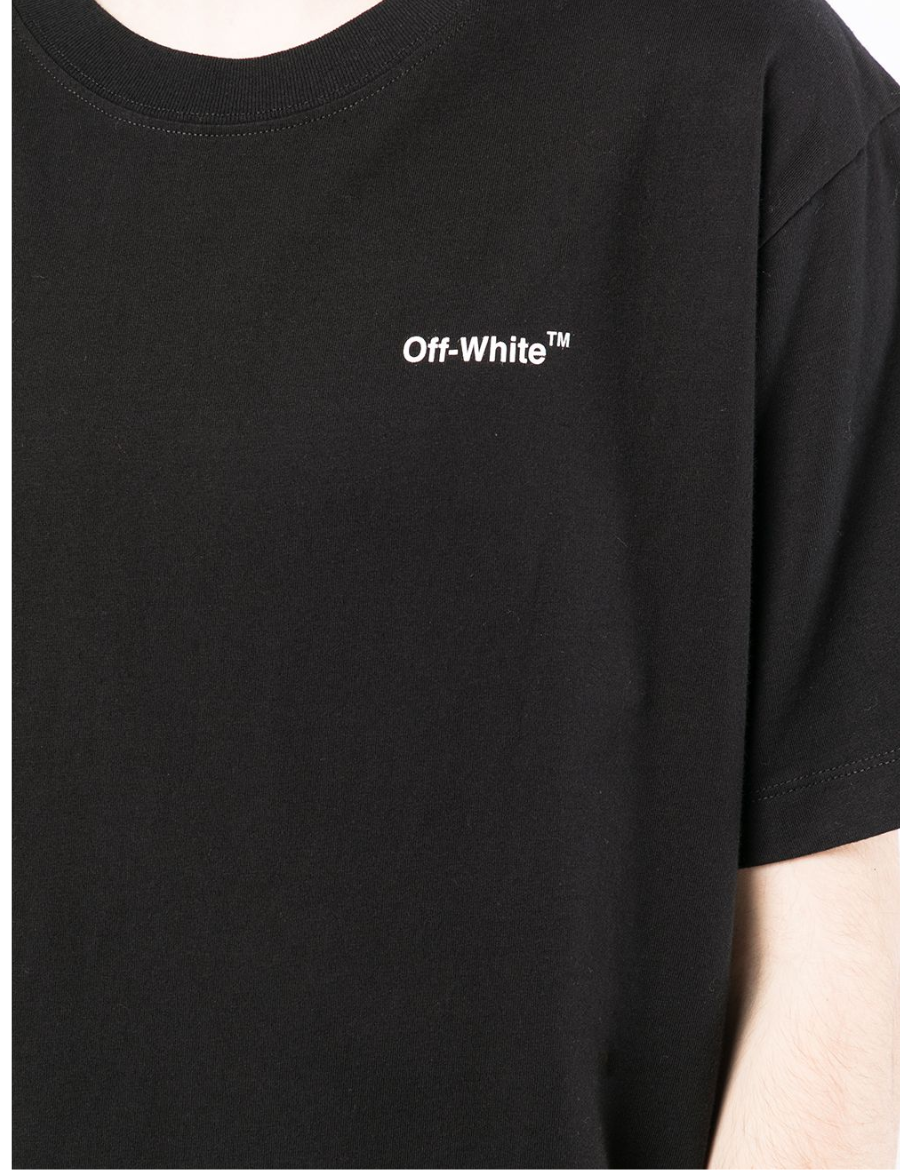 Off-White Wave Diag Printed T-shirt (Black)