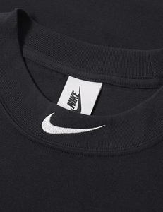 Off White x Nike Crop Eagle Logo Printing T Shirt (Black)