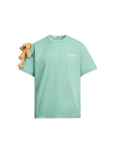 13 DE MARZO SHORT SLEEVE PLUSH BEAR TEE GREEN