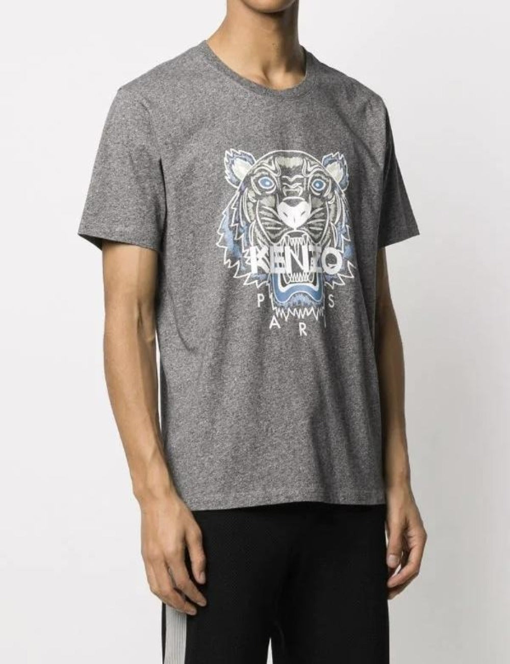 Kenzo Grey Blue Tiger Logo T-Shirt - Shop Streetwear, Sneakers, Slippers and Gifts online | Malaysia - The Factory KL