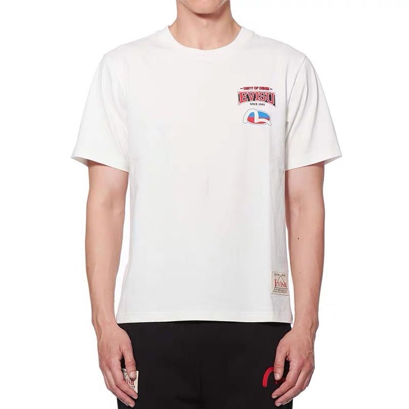 Evisu 20SS M logo Fushen Tee (White) - Shop Streetwear, Sneakers, Slippers and Gifts online | Malaysia - The Factory KL