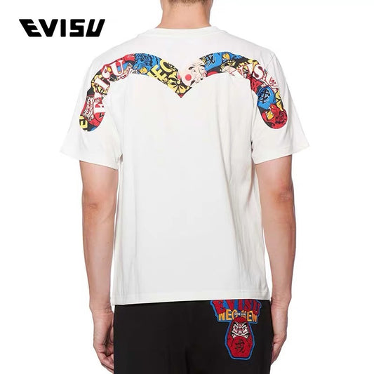 Evisu 20SS M logo Fushen Tee (White) - Shop Streetwear, Sneakers, Slippers and Gifts online | Malaysia - The Factory KL