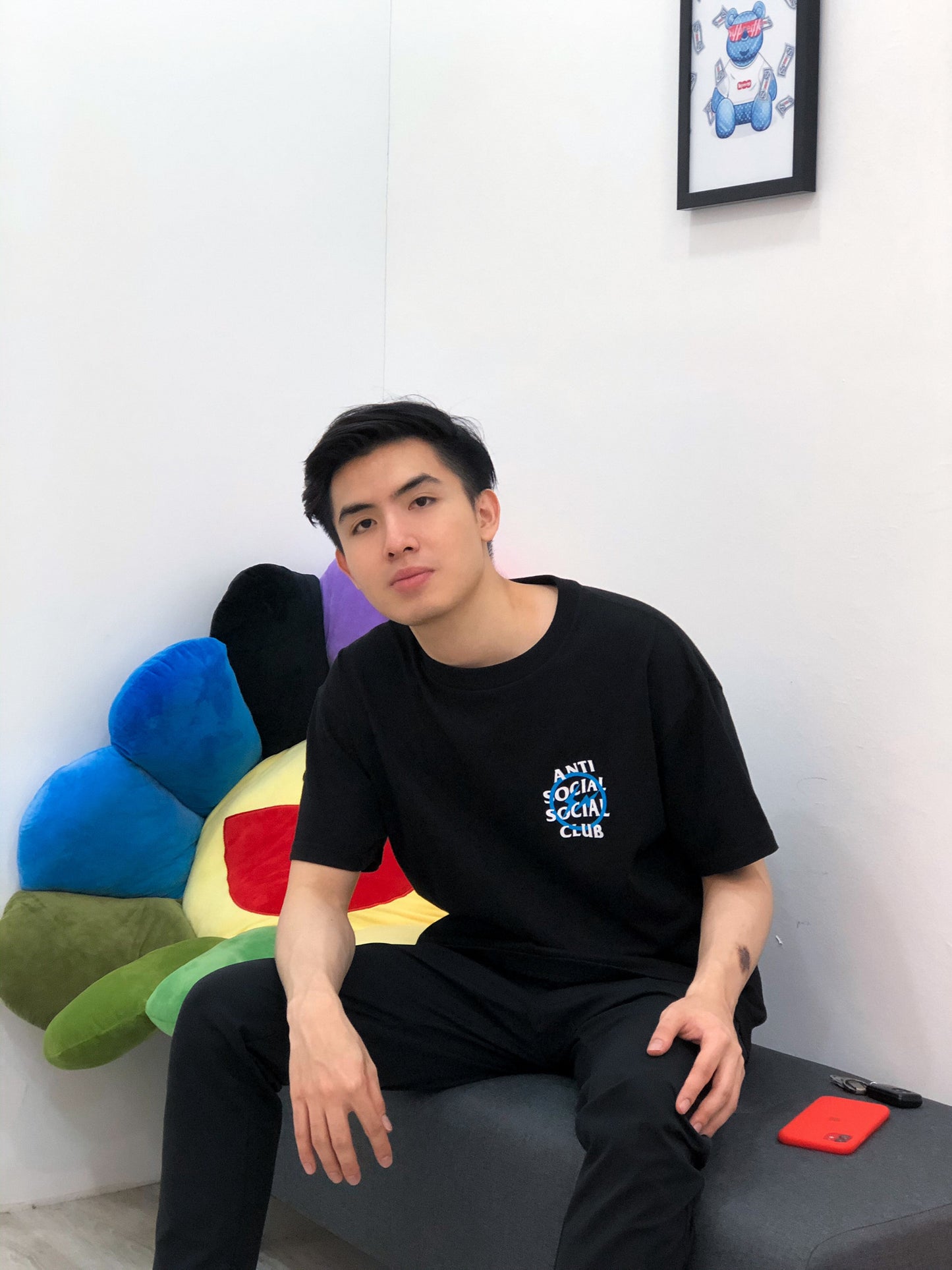 Anti Social Social Club x Fragment with Blue Logo T-Shirt - Shop Streetwear, Sneakers, Slippers and Gifts online | Malaysia - The Factory KL