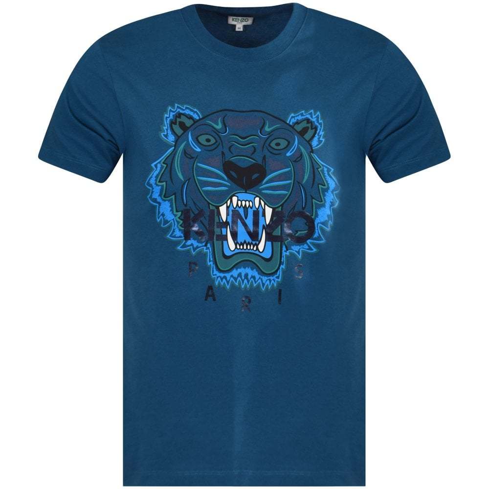 Kenzo Duck Blue Tiger Logo T-Shirt - Shop Streetwear, Sneakers, Slippers and Gifts online | Malaysia - The Factory KL