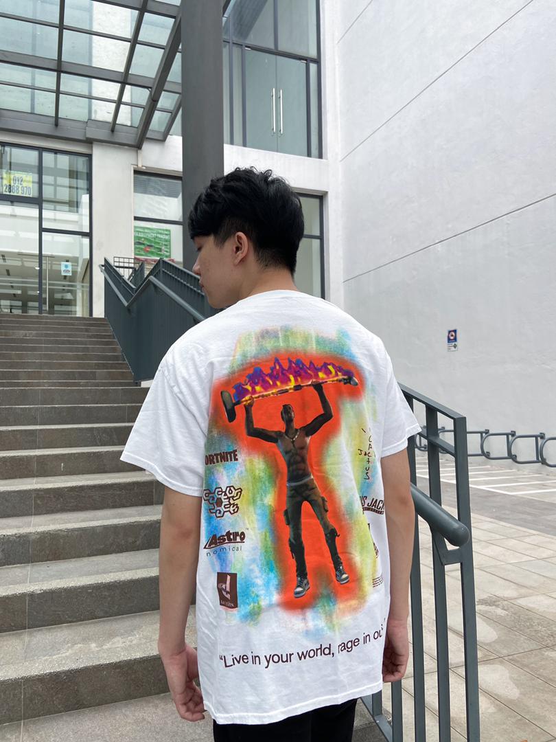 大人気ブランド通販 Travis Scott Fortnite Rage Emote Tシャツ ...