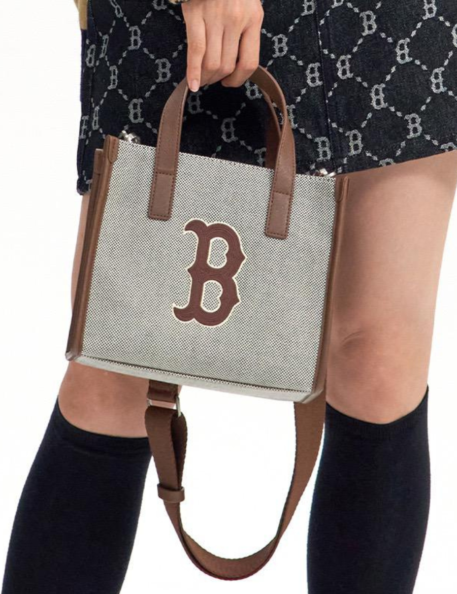 MLB Basic Big Logo Canvas S-Tote Bag BOSTON REDSOX