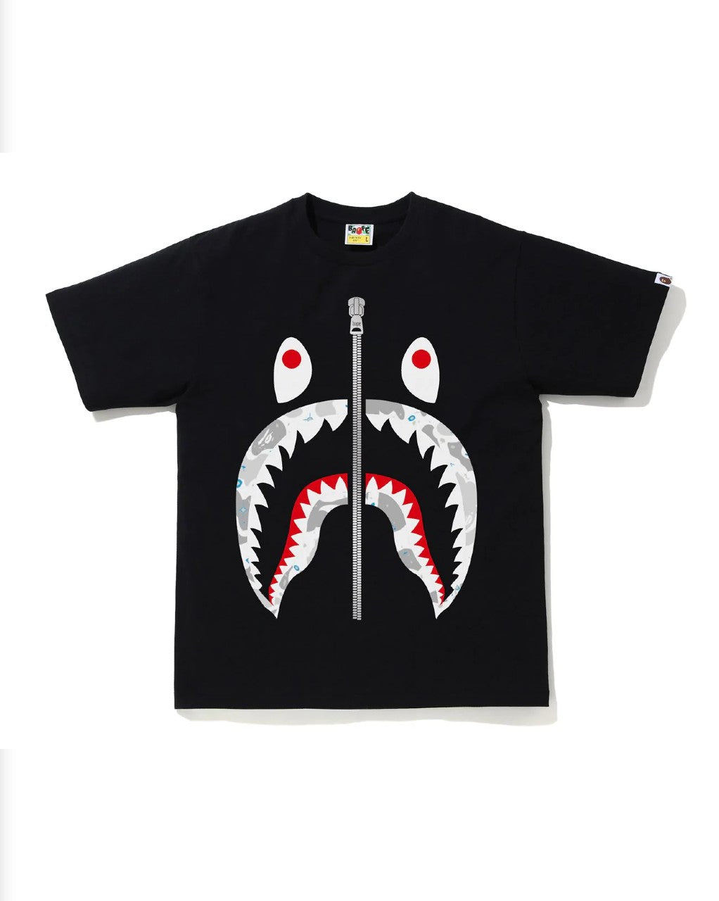 Bape Space Camo Shark Black T-Shirt