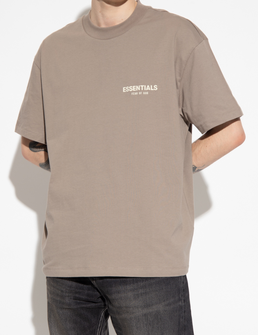 Fear Of God - Essentials Chest Logo Tee Desert Taupe