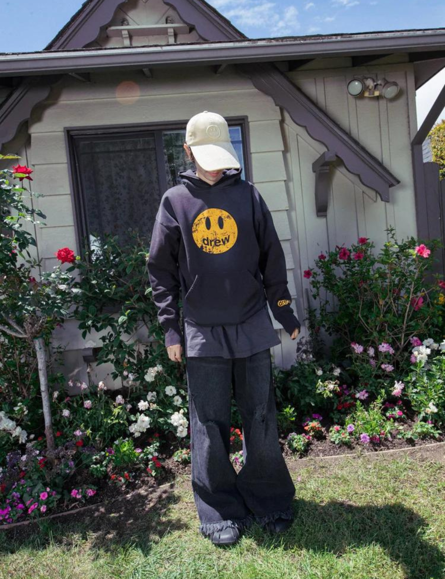 Drew House Pullover Mascot Hoodie - Faded Black