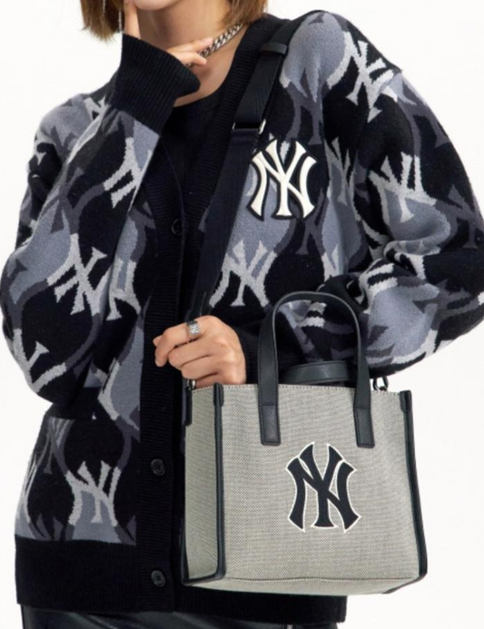 MLB Basic Big Logo Canvas S-Tote Bag NEW YORK YANKEES