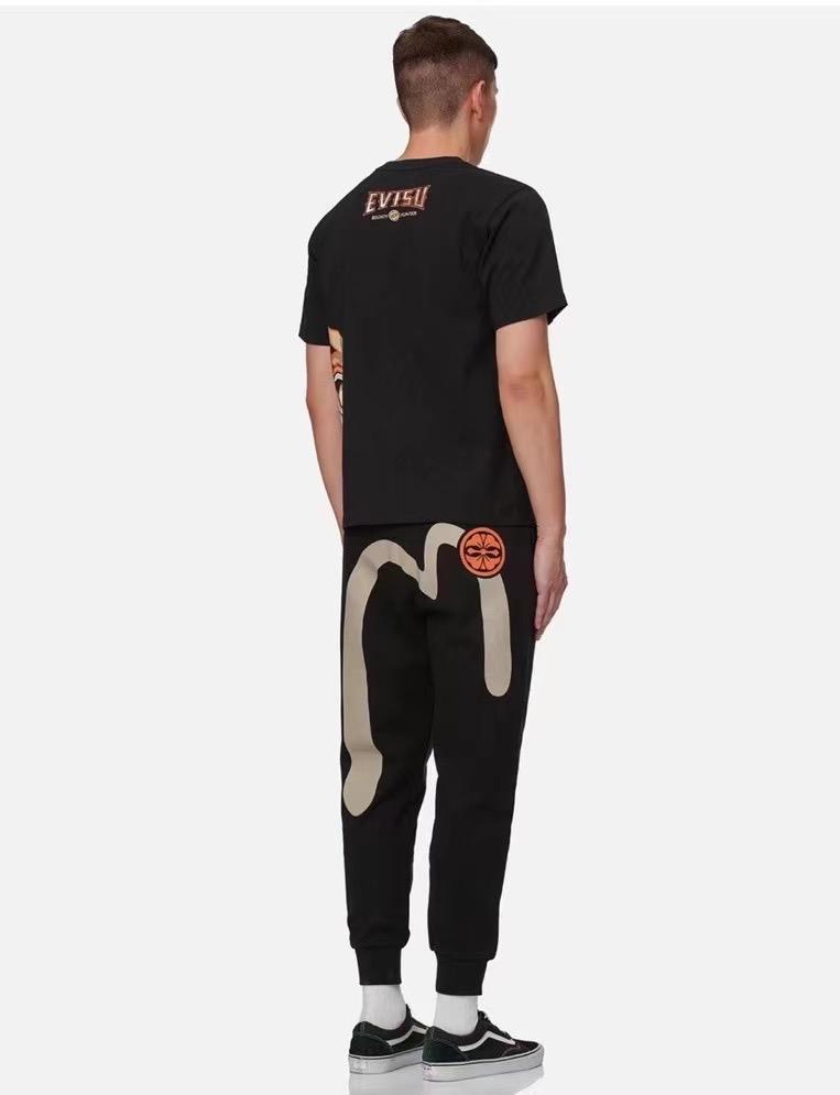 Evisu Kamon and Asymmetric Daicock Long Sweatpants - Shop Streetwear, Sneakers, Slippers and Gifts online | Malaysia - The Factory KL