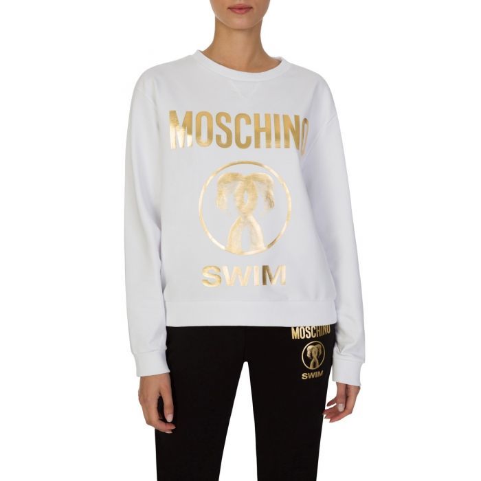 Moschino 20AW Gold Wording Sweatshirt - Shop Streetwear, Sneakers, Slippers and Gifts online | Malaysia - The Factory KL