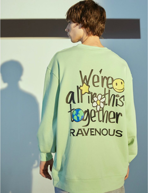 SSUR PLUS x RAVENOUS Sweatshirt ( Mint Green )