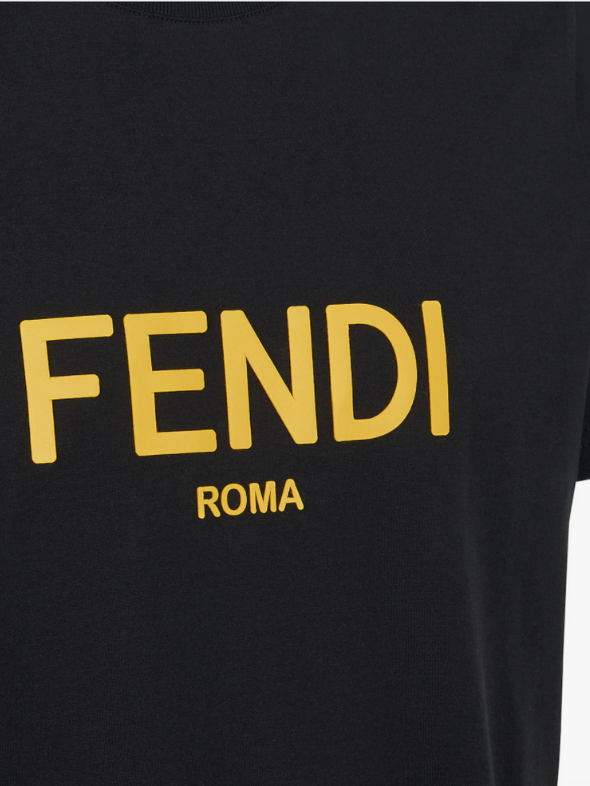 Fendi t shirt black and yellow 2025