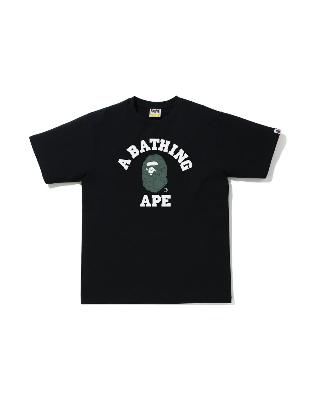 BAPE Line 1st Camo College Tee (Black) - Shop Streetwear, Sneakers, Slippers and Gifts online | Malaysia - The Factory KL