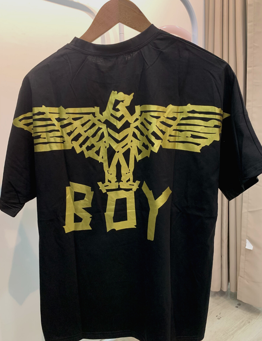 Boy London Tape Eagle Backprint Tee - (Black/Gold)