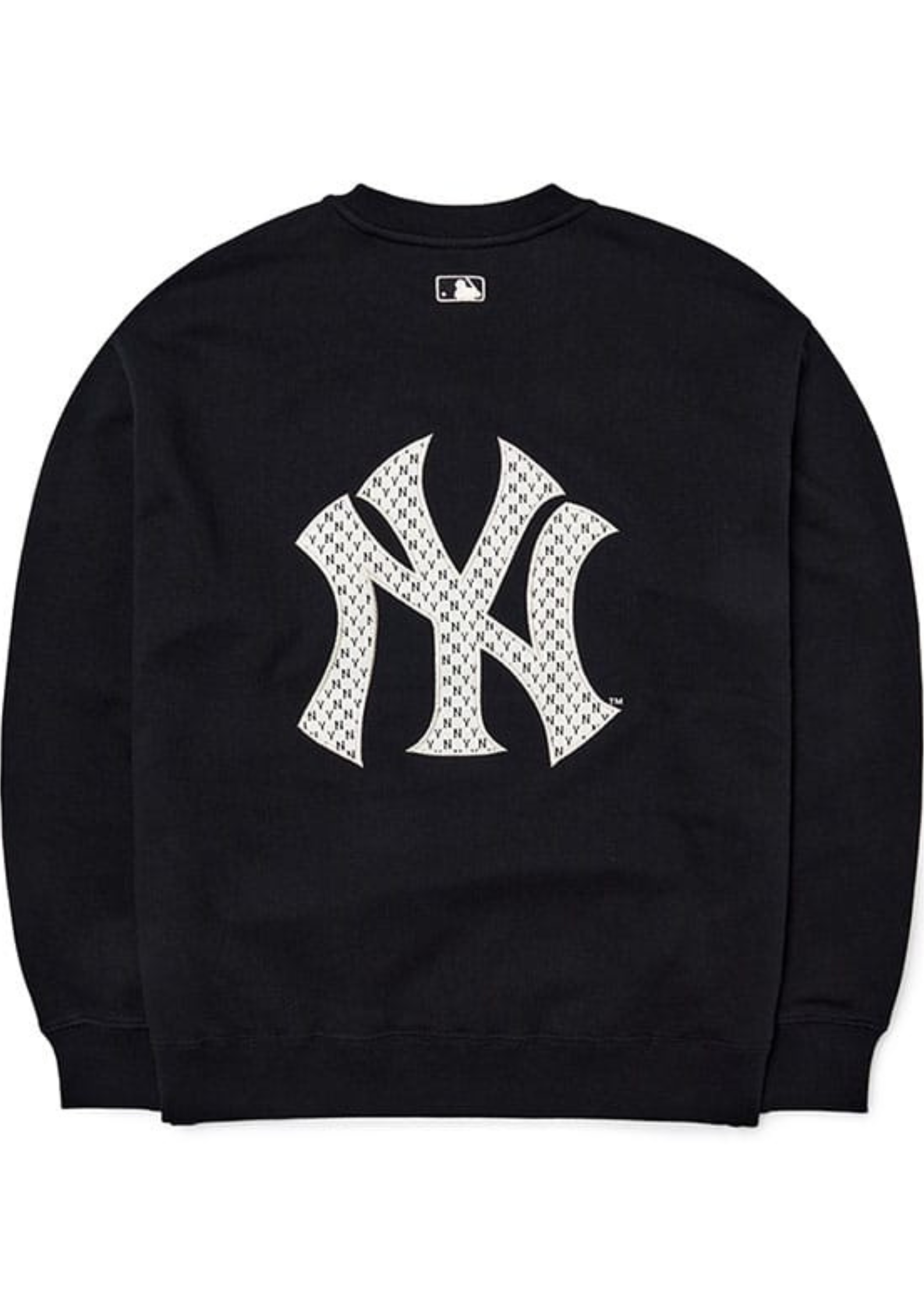 New era MLB Team Logo Crew Neck New York Yankees Sweatshirt Black