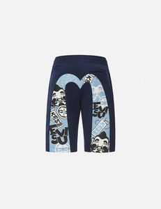 Evisu Godhead and Ebisu Pattern Daicock Sweat Shorts ( New Collection ) - Shop Streetwear, Sneakers, Slippers and Gifts online | Malaysia - The Factory KL