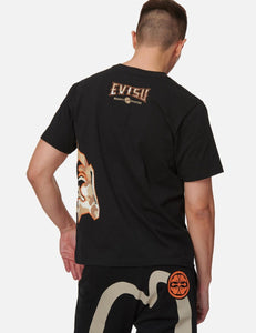 Evisu Camouflage Godhead Print T-Shirt