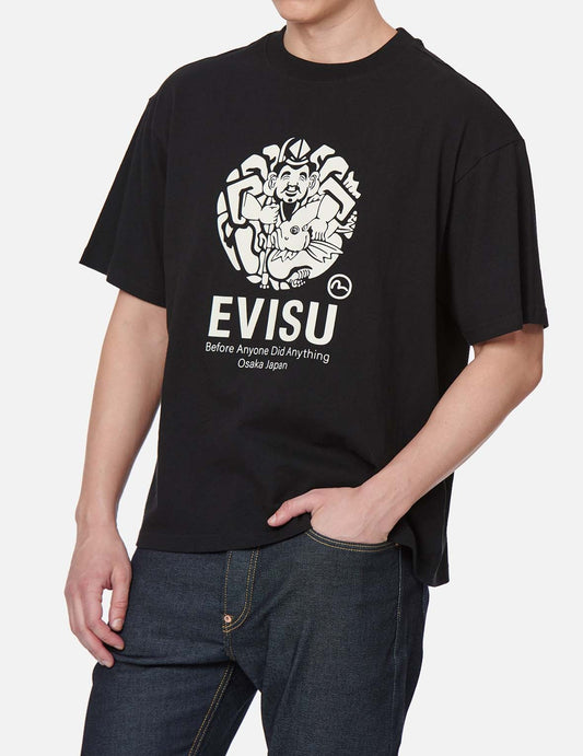 Evisu Godhead fisherman emblem T-shirt