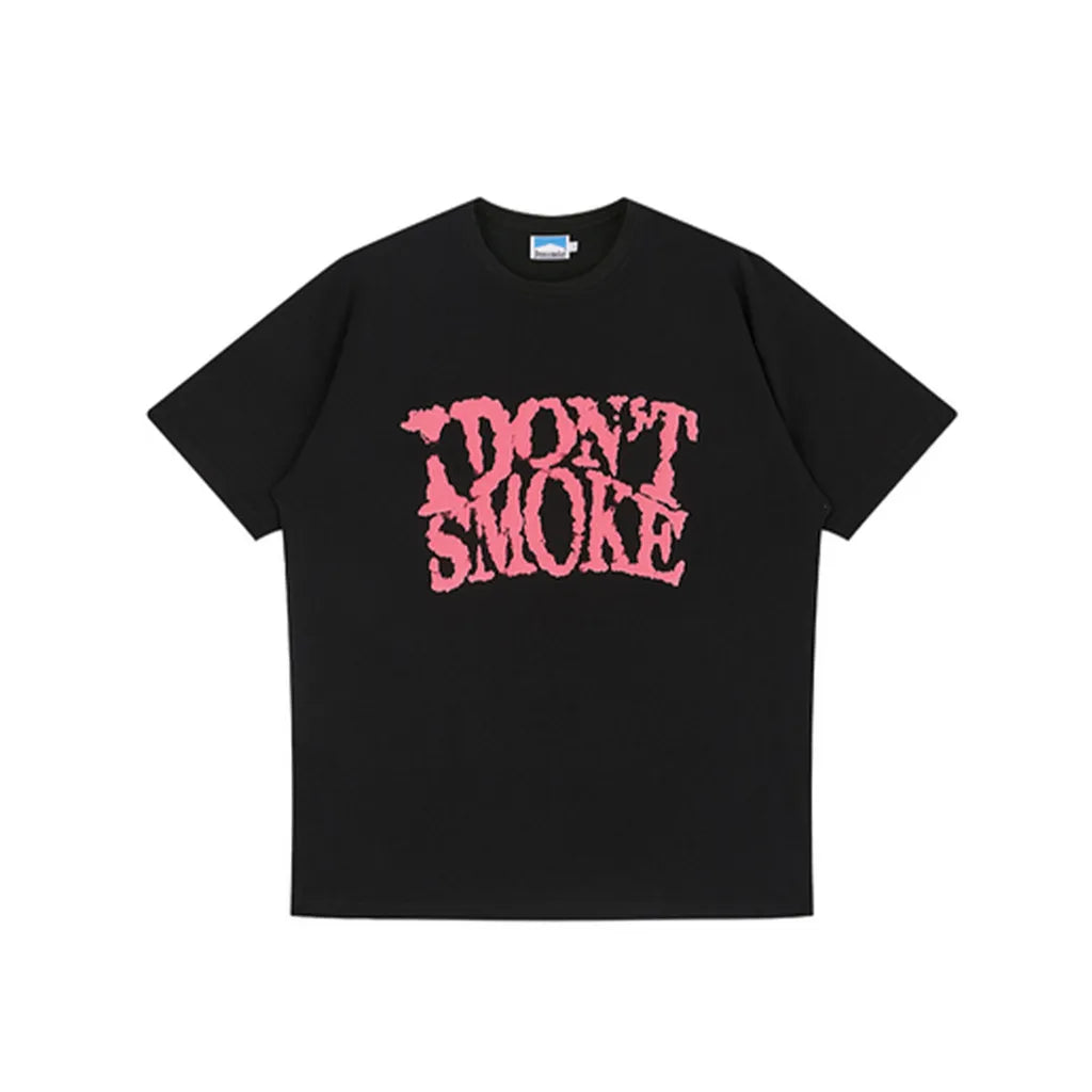 DONSMOKE Pink Classic Cloud Foam Logo T-Shirt ( Black )
