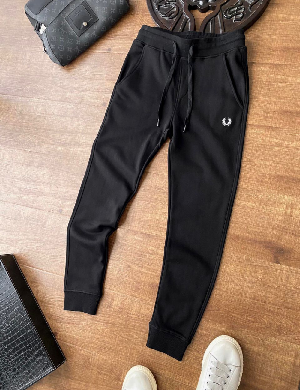 Fred Perry Loopback Sweatpants (Black) - Shop Streetwear, Sneakers, Slippers and Gifts online | Malaysia - The Factory KL