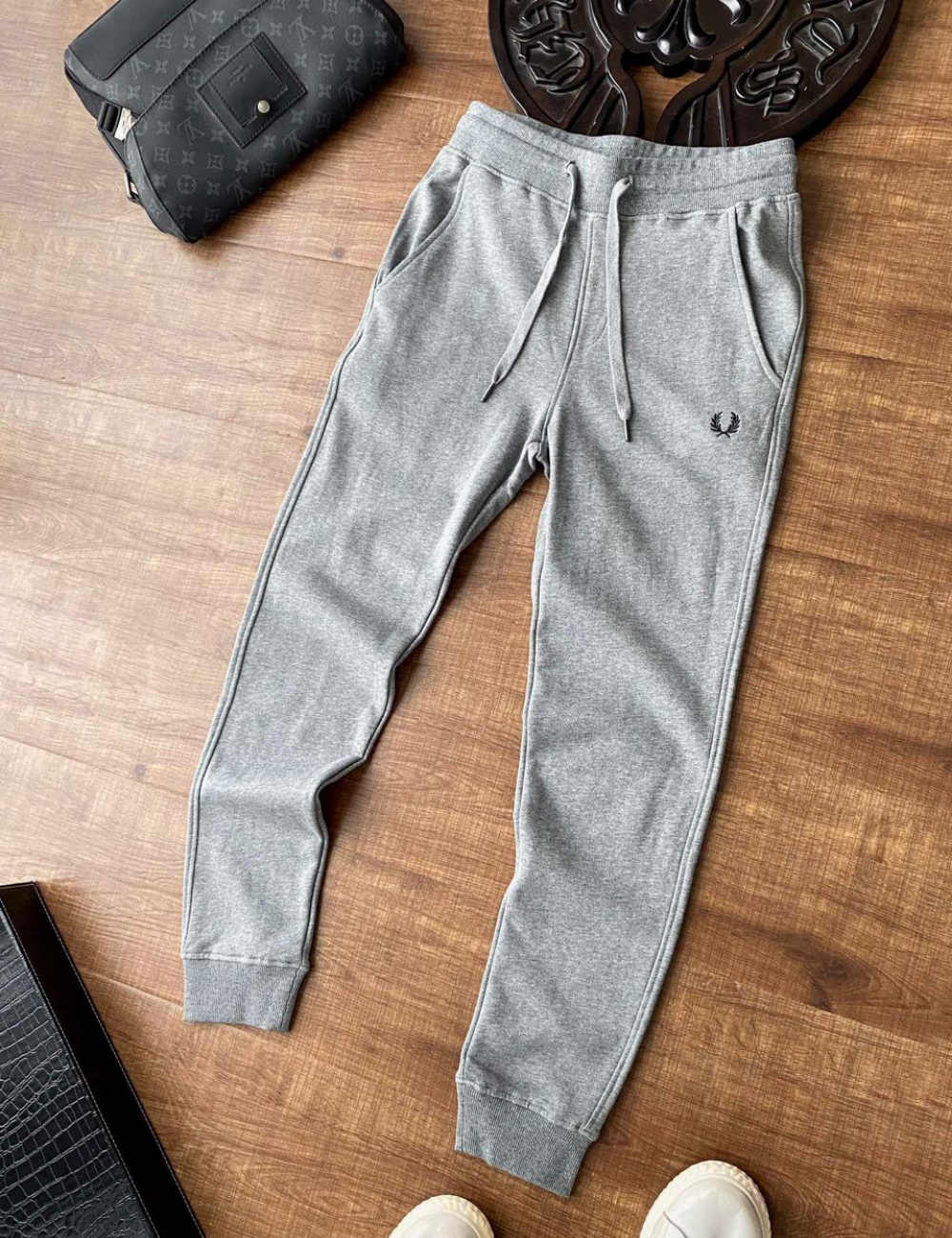 Fred Perry Loopback Sweatpants (Grey) - Shop Streetwear, Sneakers, Slippers and Gifts online | Malaysia - The Factory KL