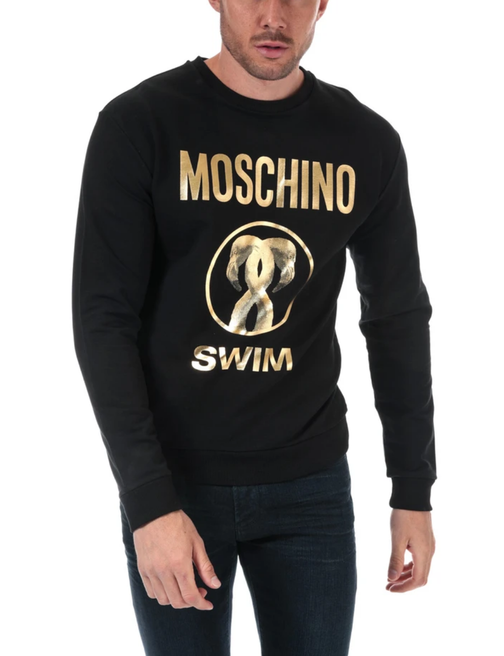 Moschino 20AW Gold Wording Sweatshirt - Shop Streetwear, Sneakers, Slippers and Gifts online | Malaysia - The Factory KL