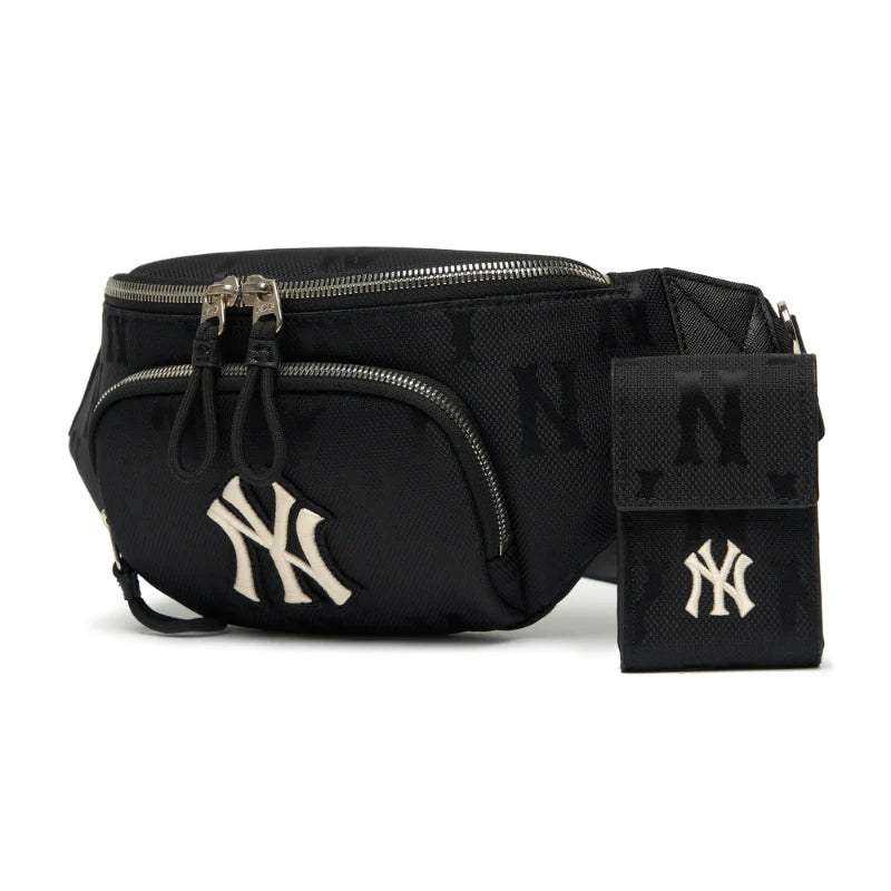 MLB Monogram Jacquard Hobo Bag (Beige) – The Factory KL