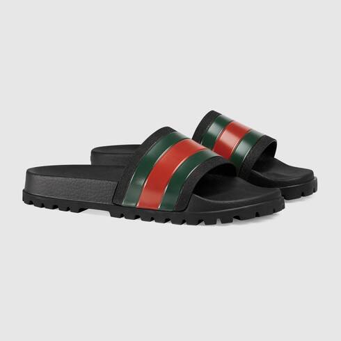 Gucci Web Slide Sandal (Black) - Shop Streetwear, Sneakers, Slippers and Gifts online | Malaysia - The Factory KL