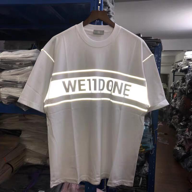 WE11DONE White Reflective Logo T-Shirt - Shop Streetwear, Sneakers, Slippers and Gifts online | Malaysia - The Factory KL