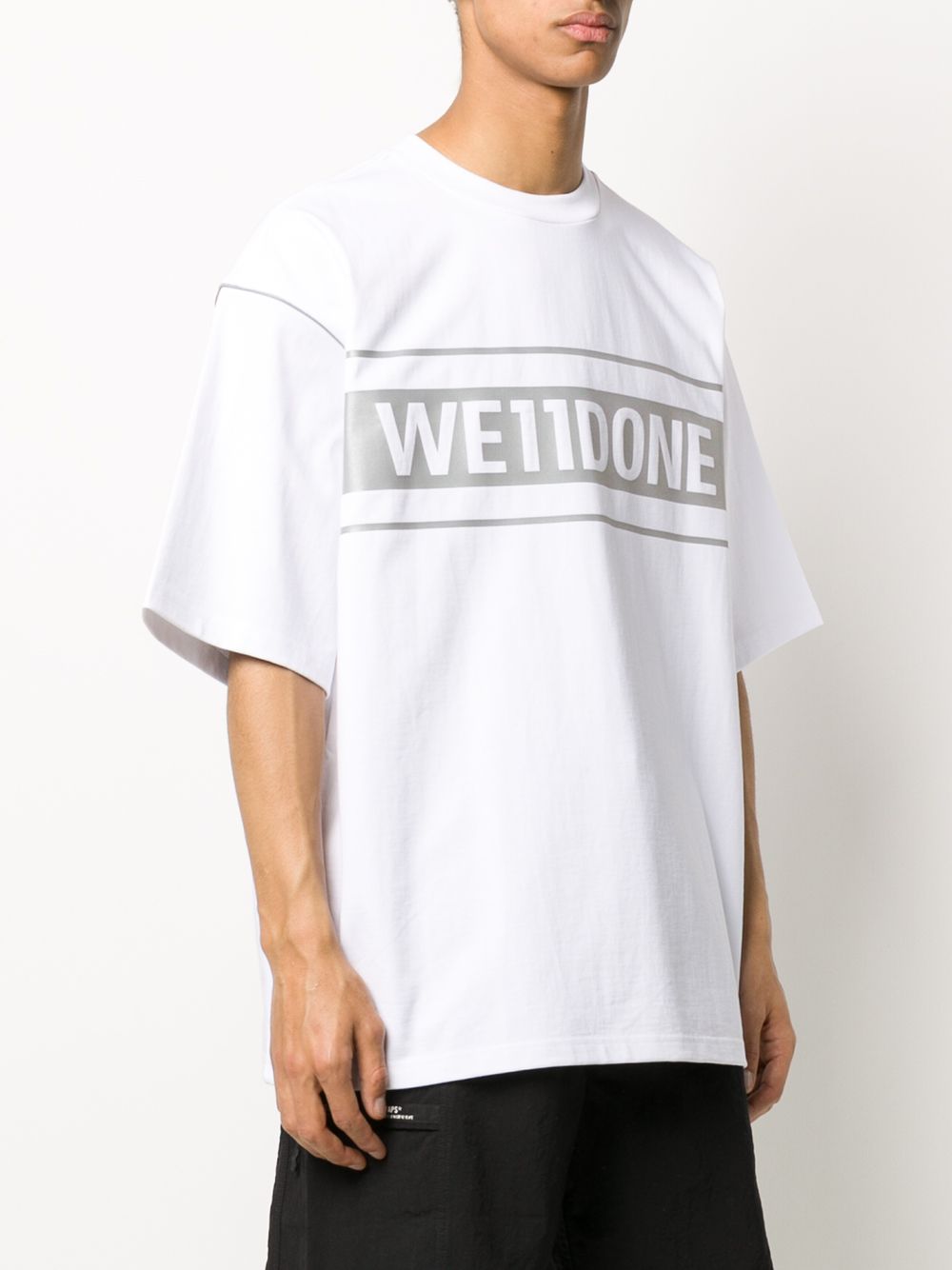 WE11DONE White Reflective Logo T-Shirt - Shop Streetwear, Sneakers, Slippers and Gifts online | Malaysia - The Factory KL