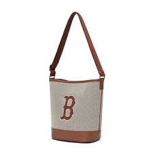 MLB Basic Logo Canvas Bucket Bag Boston Red Sox