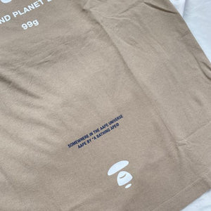 AAPE APES AND PLANET EARTH TEE ( BEIGE )