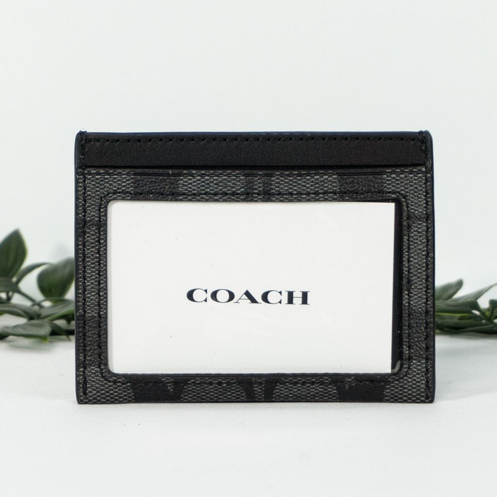 Coach Logo Card Holder (Black)