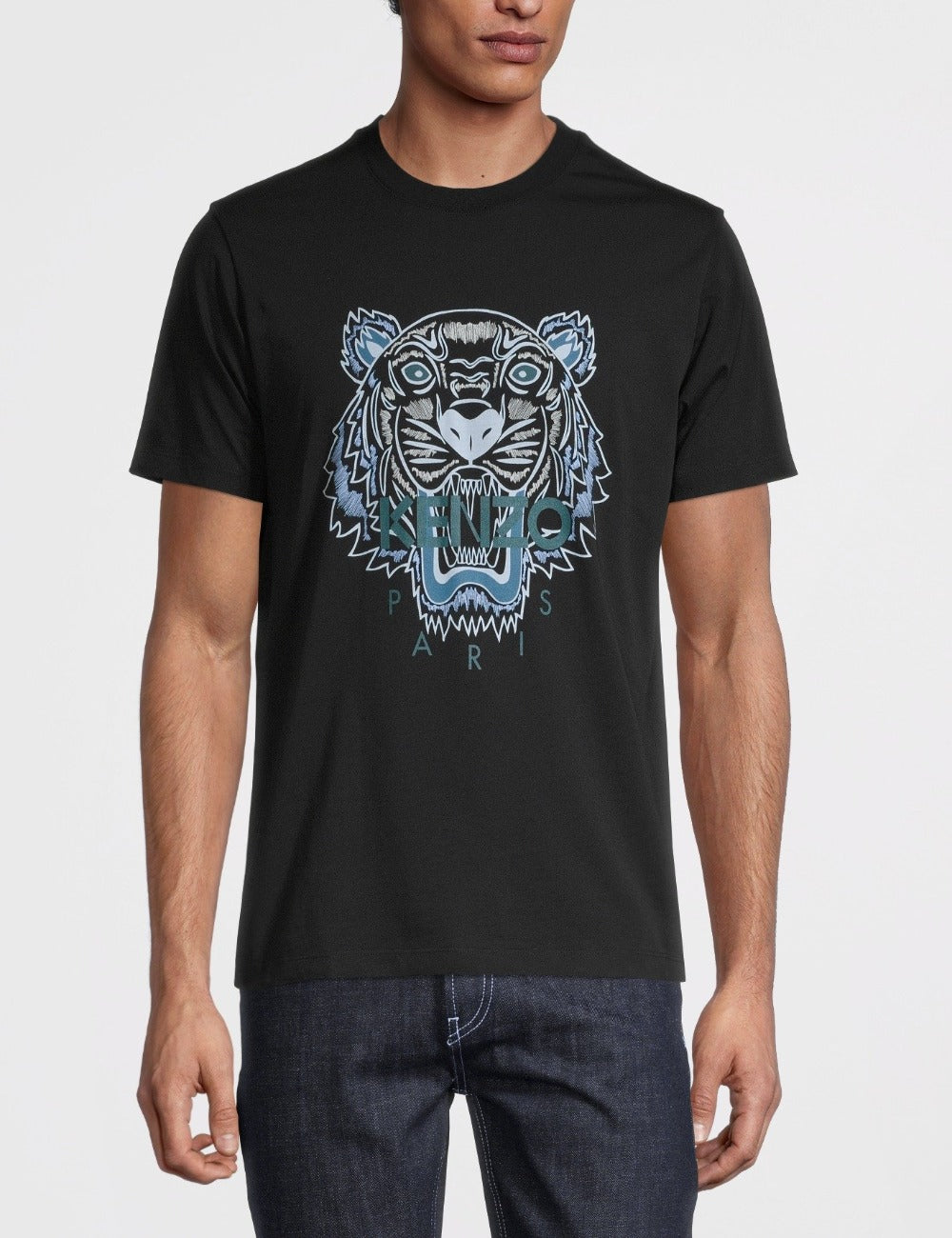 blod Nord Vest Atlas Kenzo Blue Tiger Logo T-Shirt (New Design) – The Factory KL