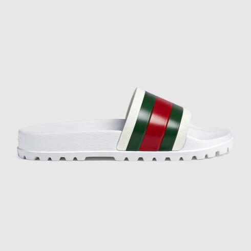 Gucci Web Slide Sandal (White) - Shop Streetwear, Sneakers, Slippers and Gifts online | Malaysia - The Factory KL